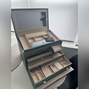 WOLF Jewelry Organizer in Blue and Cream